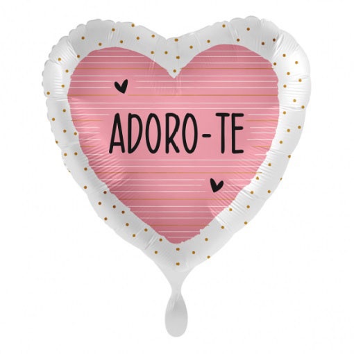 Balão foil coração "Adoro-te" 43cm 17'' PREMIOLOON 70062