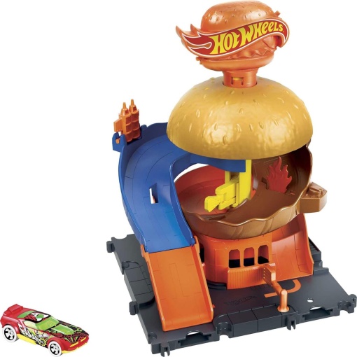 Hot Wheels City Downtown Burger Drive-thru MATTEL HDR24/HDR26