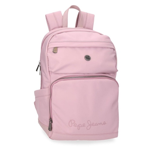 Mochila para portátil 13,3" e Tablet 12" Pepe JEANS Corin Rosa Adaptável a Trolley