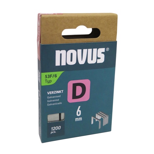 Agrafos 53f/6 D NOVUS Caixa com 1200