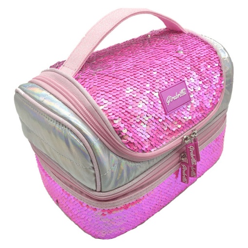 Lancheira NICE Girabrilla Fúcsia 22x13,5x13,5cm