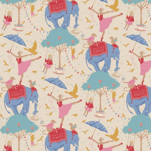 Tecido TILDA Jubilee Life Jubilee Creme 1x1,10m
