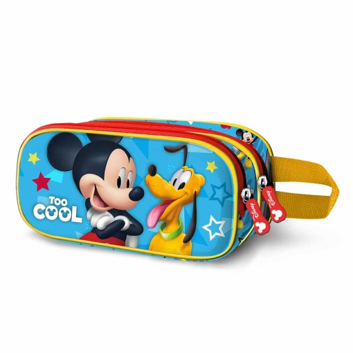 Estojo Escolar DISNEY Mickey Mouse Too Cool 3D 2024 Duplo