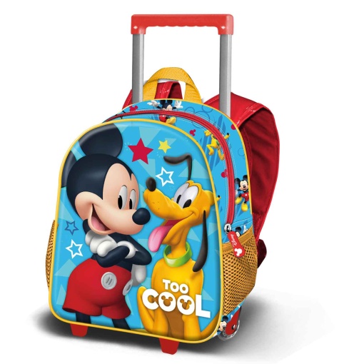 Mochila + Trolley DISNEY Mickey Mouse Too Cool 3D 2024 31x26x11cm