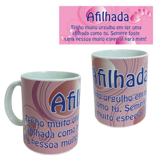 Caneca de Cerâmica "Afilhada"