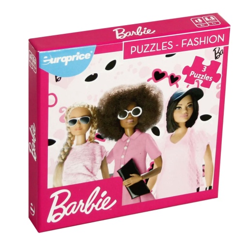 Puzzle EUROPRICE 9 peças BARBIE FASHION (3 unidades)