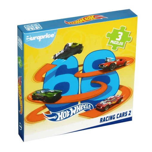 Puzzle EUROPRICE 9 peças Hot Wheels Racing CARS - 2 (3 unidades)