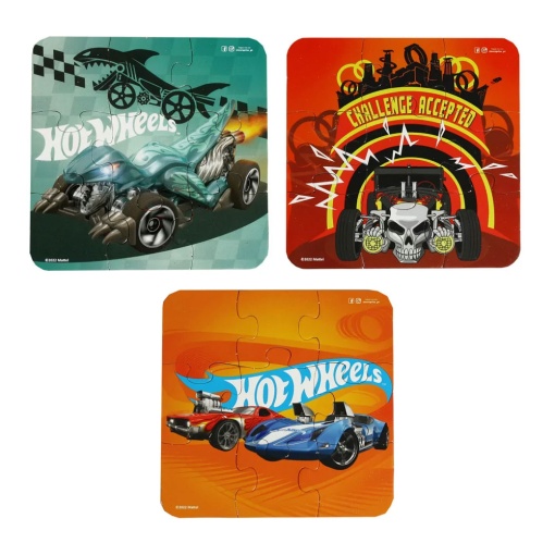 Puzzle EUROPRICE 9 peças HOT WHEELS Racing CARS - 4 - 3 unidades