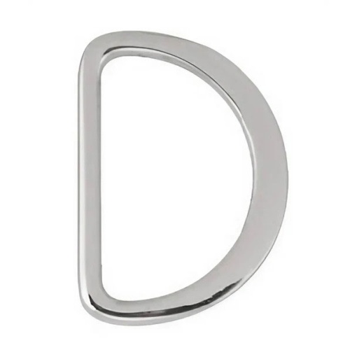 Meia argola de metal 26mm prateado COSE