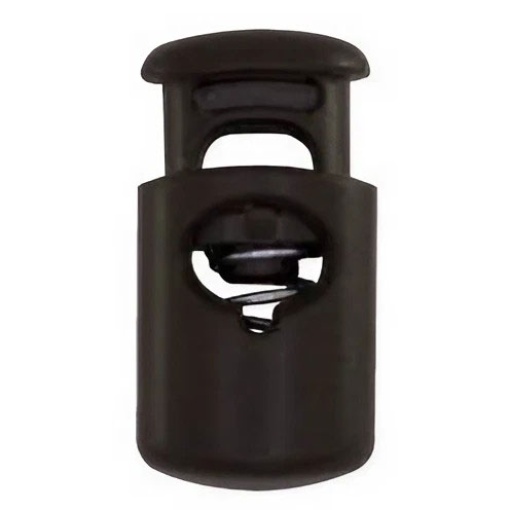 Travão de Plástico para Cordão Retangular 15x28mm Castanho COSE