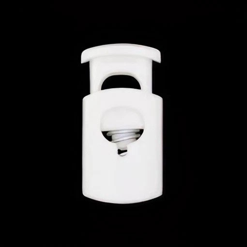 Travão de Plástico para Cordão Retangular 10x20mm Branco COSE