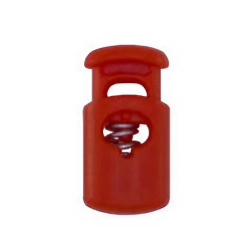 Travão de Plástico para Cordão Retangular 10x20mm Vermelho COSE