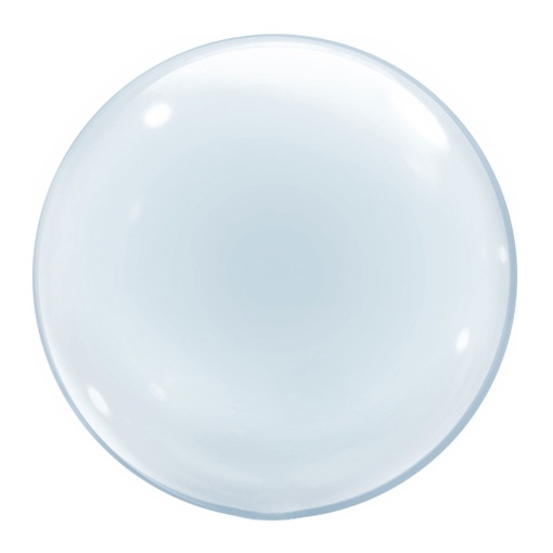 Balão Bubble 51cm 20ö transparente QUALATEX
