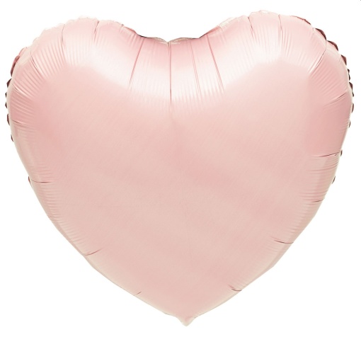 Balão foil coração 18ö 46cm rosa bebé GIVI ITALIA