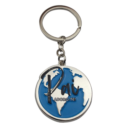 Globe keychain "Dad, I love you"