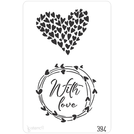 Stencil 20x30cm Love 440394