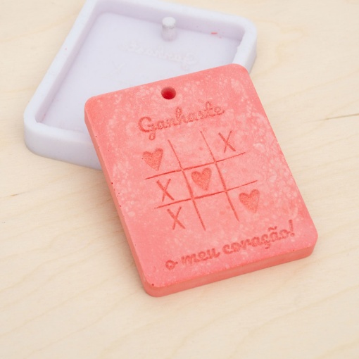 Molde de silicone ganhaste o meu coração 7,5x6x0,8cm LG