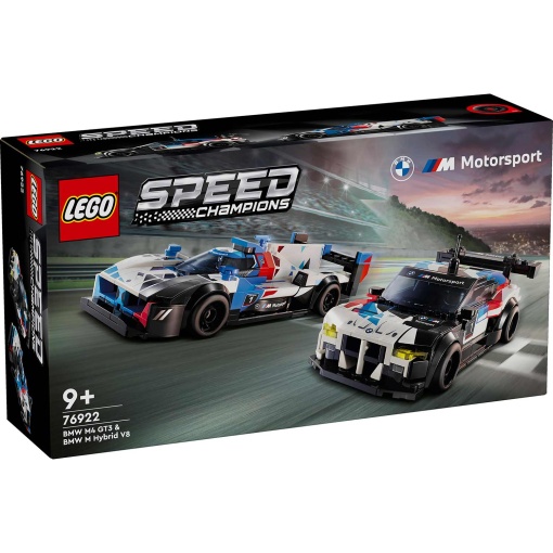 LEGO Speed Champions Carros de Corrida BMW M4 GT3 e BMW M Hybrid V8 76922