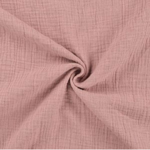 Tecido ARTIQ Mousseline Pastel Rosa Velho 1x1,40m