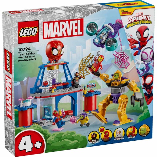 LEGO Spider-man Equipa Spidey - Quartel-general da Teia Giratória 10794