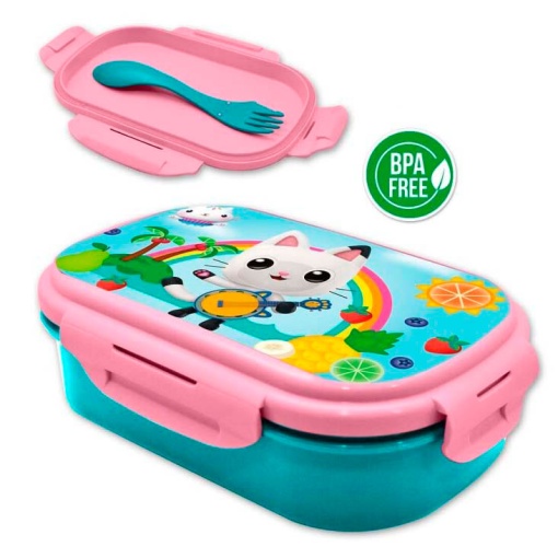 Caixa de Lanche comtalheres Gabby's Dollhouse