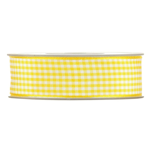 Fita de Tecido MP VICHY 25mmx20m Amarelo 25
