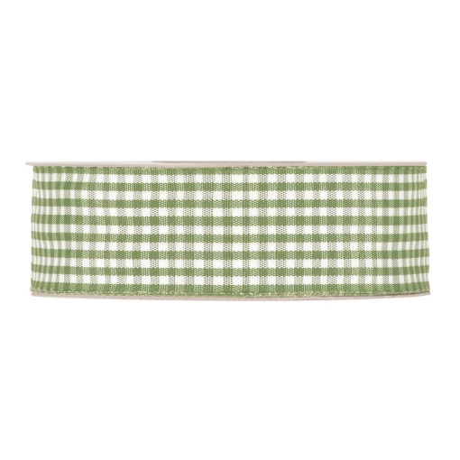 Fita de Tecido MP VICHY 25mmx20m Verde Azeitona 06