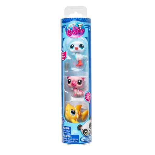 Littlest Pet Shop Mascotes Isla Vibe (pack 3 unidades) BANDAI