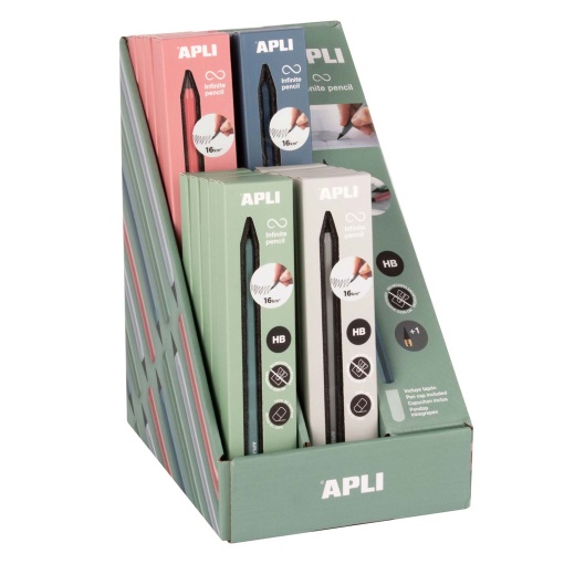 Lápis infinito HB e recarga de mina APLI Nordik sortido 19690