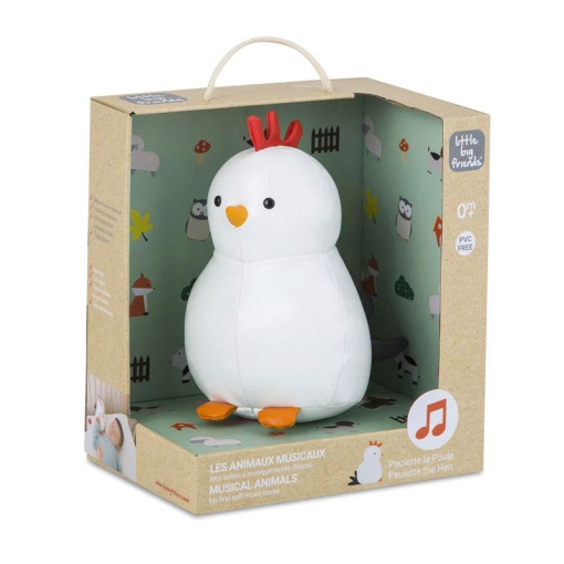Peluche musical LITTLE Big Friends Paulina a galinha 20cm 302474