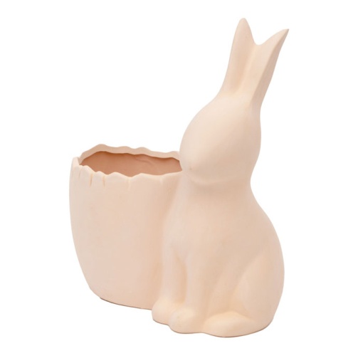 Cachepot Coelho em CHACOTA 14x15cm