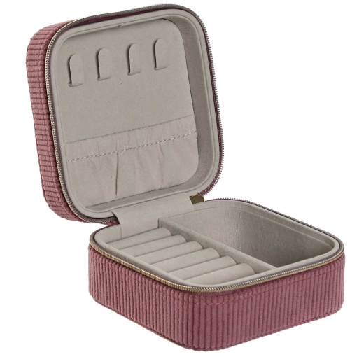 Guarda-joias 9,5x9,5x5cm rosa ITEM
