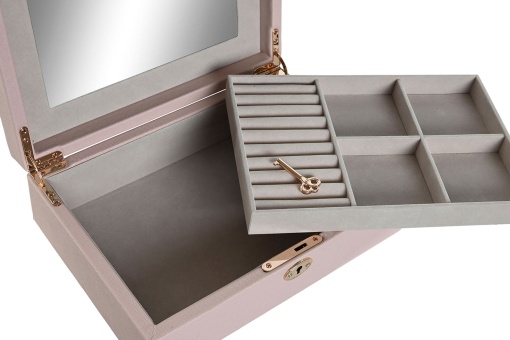 Guarda-joias 27x19x9cm rosa claro ITEM