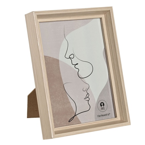 Moldura de madeira 13x18cm natural ITEM Mf-212006
