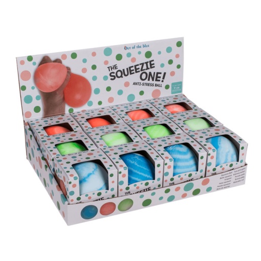 Bola Anti-stress Squeezie 9cm Sortido Out Of The Blue