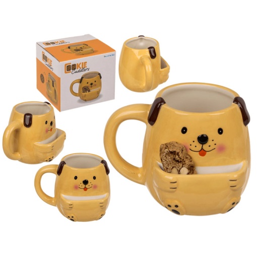 Caneca de Cerâmica Cão com Compartimento para Bolachas 450ml Out Of The Blue