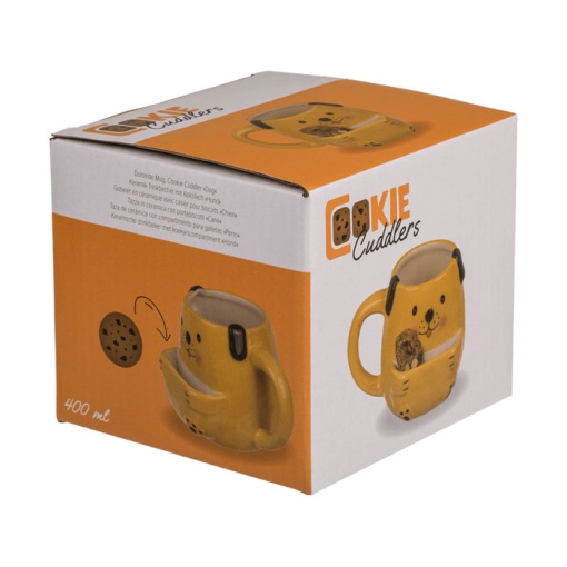 Caneca de cerâmica cão com compartimento para bolachas 450ml OUT OF THE BLUE