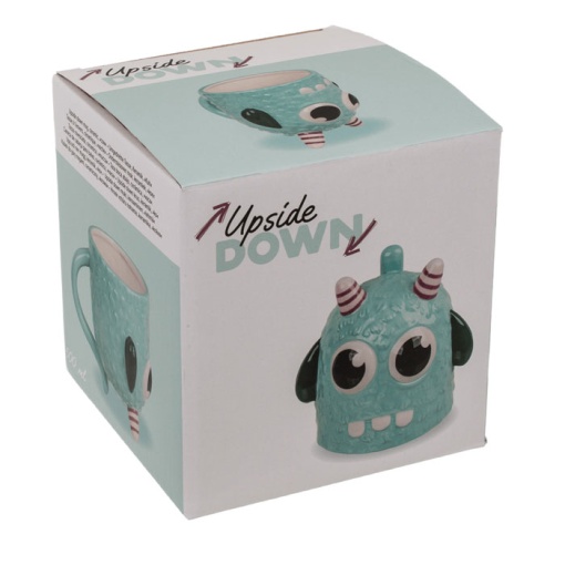 Caneca de cerâmica upside down monstro 500ml OUT OF THE BLUE