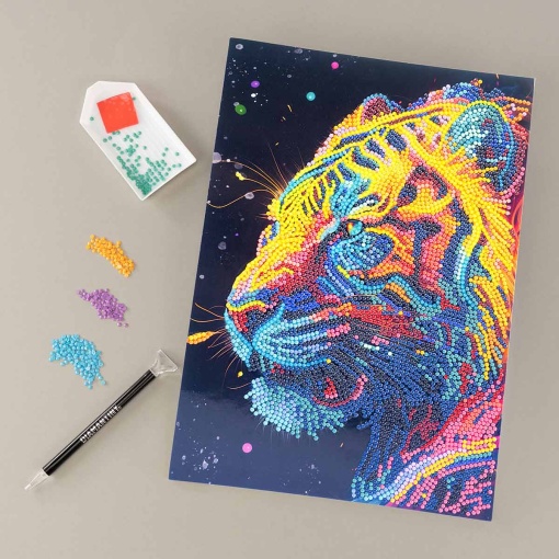 Pintar com Diamantes TIGRE NICE Diamantiny