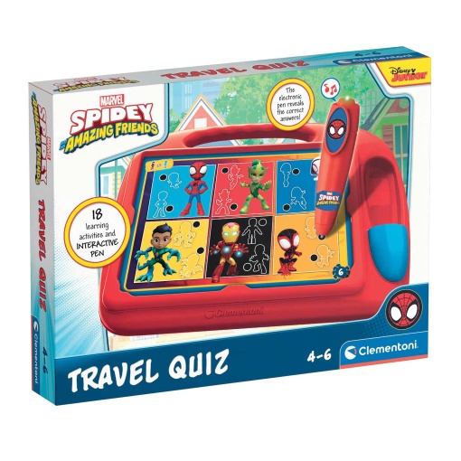 Travel Quiz Spidey And His Amazing Friends CLEMENTONI Disney Junior