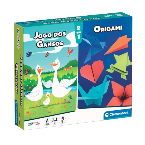 Jogo Dos Gansos + Origami 2 em 1 CLEMENTONI