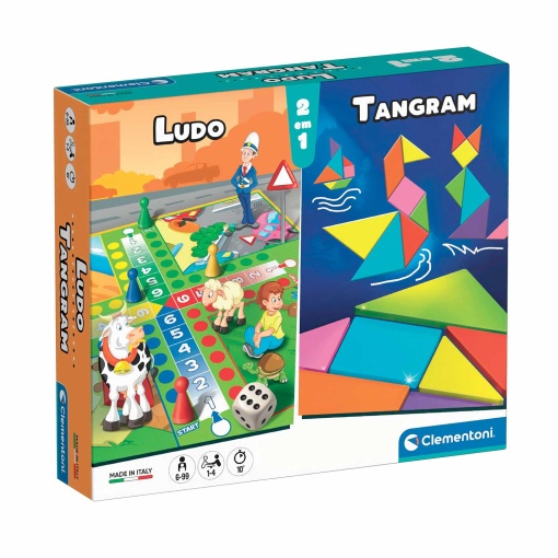 Ludo + Tangram 2 em 1 CLEMENTONI