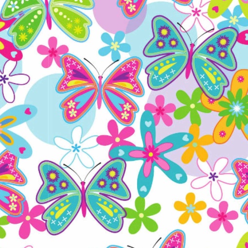 Papel de embrulho JOL clássico 70x100cm borboletas Pfs7000317
