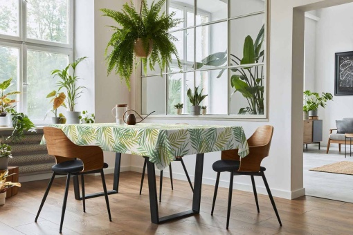 Toalha de Mesa Plastificada D-C-FIX Eco Line Rain Forest 1x1,40m