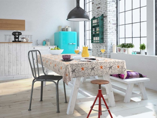 Toalha de Mesa Plastificada D-C-FIX Eco Line Sea Starlets 1x1,40m