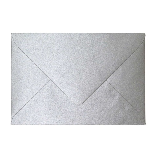 Envelope Metalizado SIMPLY B6 Pala Bico 120x175mm Luxus Prateado 10 unidades