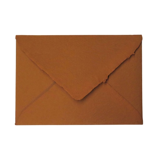 Envelope Algodão Barbado SIMPLY B6 120x175mm Terracota 5 unidades