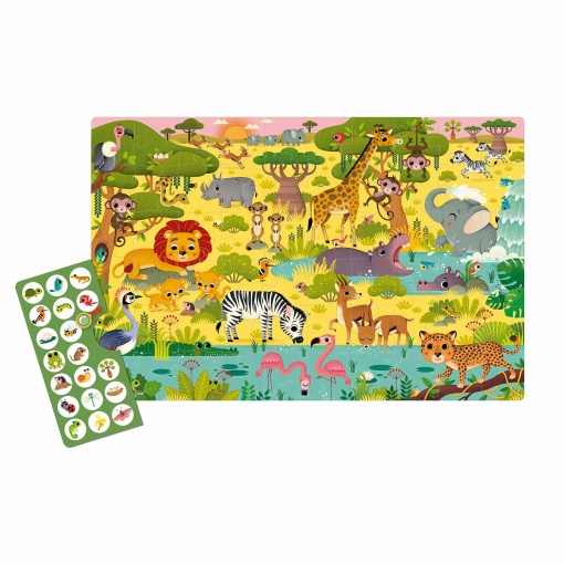 Puzzle APLI Kids 60 peças observação da selva