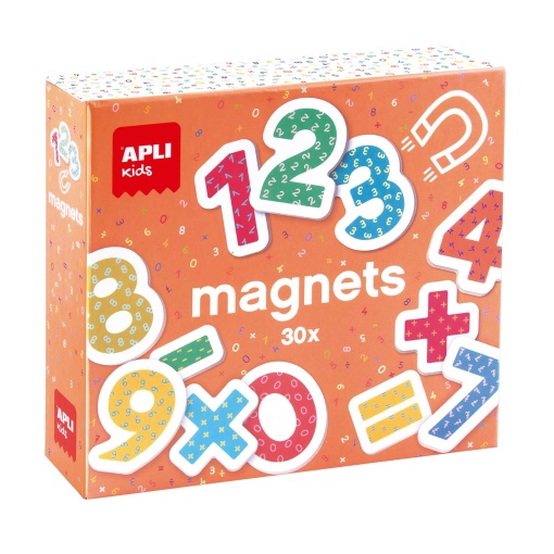 Magnets Números de Madeira 30 Peças APLI Kids