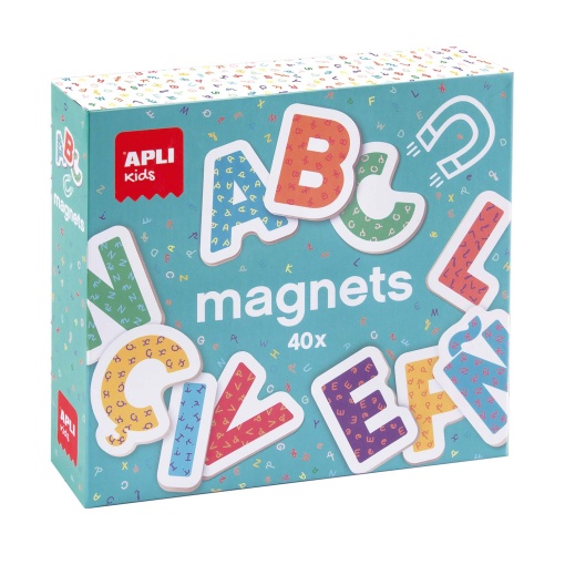 Magnets Letras de Madeira 40 Peças APLI Kids